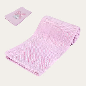 Pink Cotton Cellular Baby Blanket 70 x90 cm Baby Blanket.