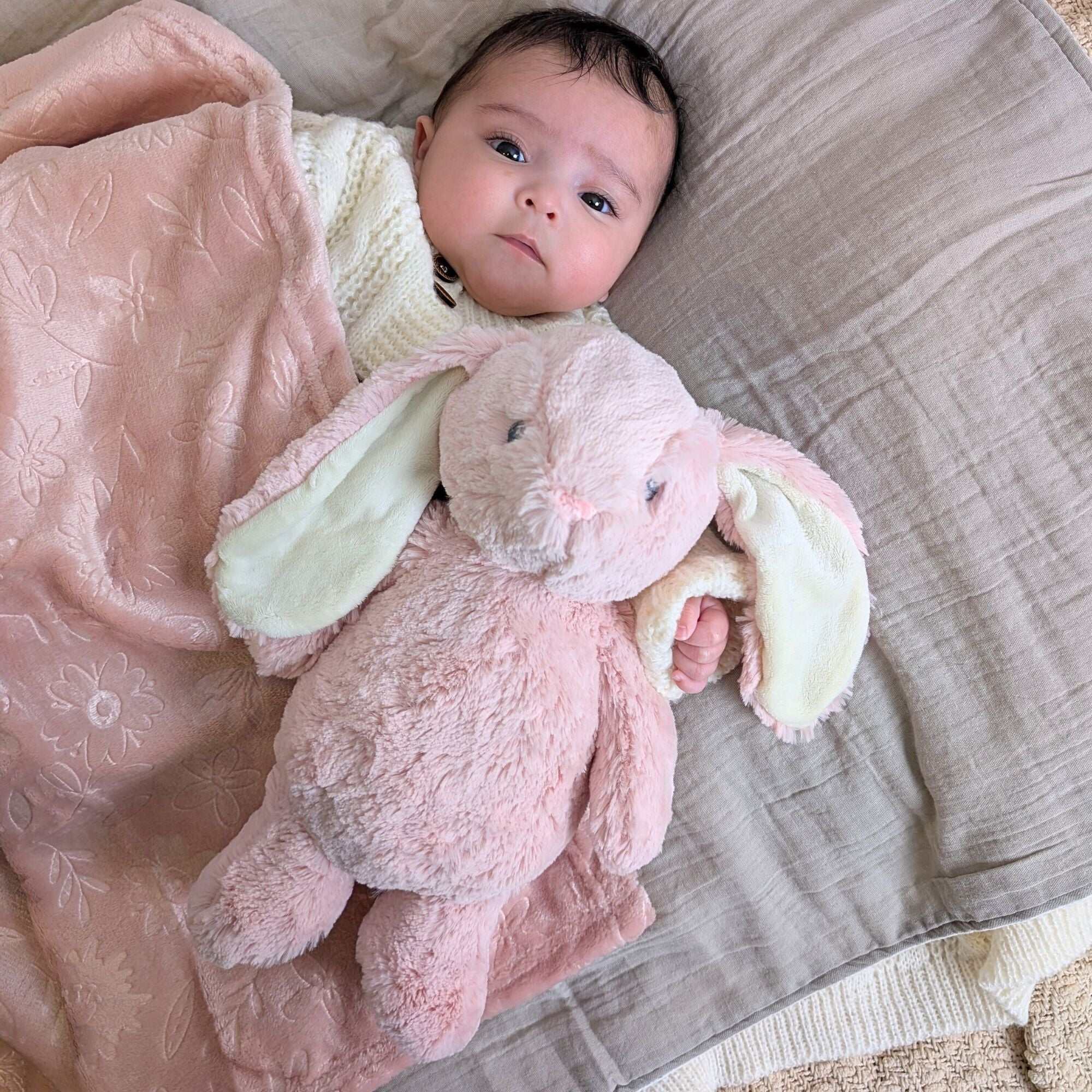 Pink Bunny Rabbit Cuddly Soft Toy 32cm (100% Recycled) Cuddly Toys.