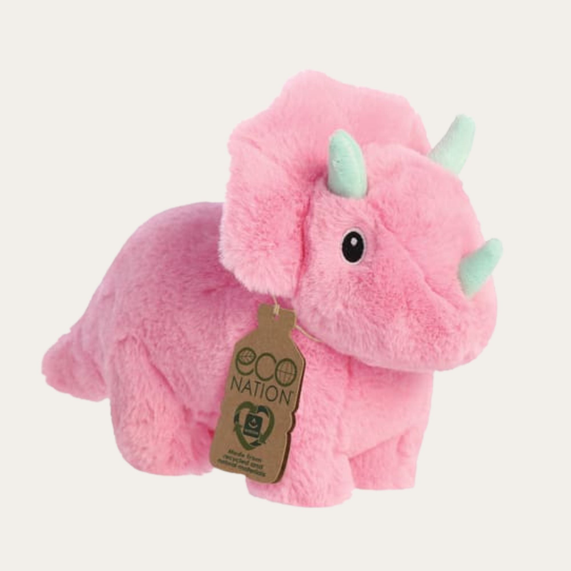 Eco Nation Trix Triceratops Soft Toy Cuddly Toys.