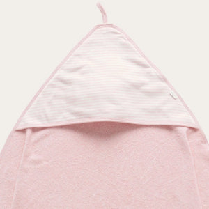 Pink Organic Hooded Baby Towel – Soft Terry Cotton