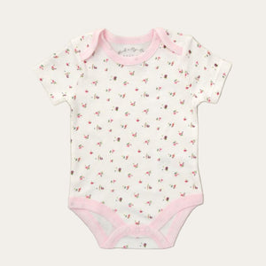 Cotton Baby Girl Clothes Set - Rose Design