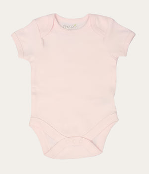 Pink short sleeve baby girl clothing vest