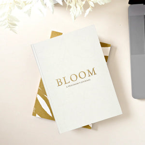 Pregnancy journal titled 'Bloom' keepsake