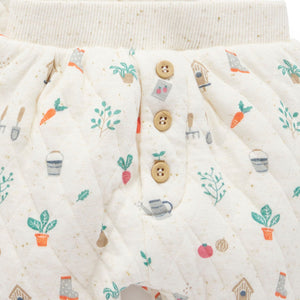 Two-piece organic baby track set with chenille detail