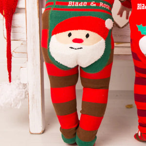 Red Santa baby Christmas leggings