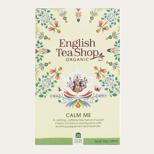 Relaxing Calm Me tea with peppermint and lavender