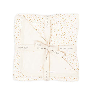 Reversible neutral unisex 100% organic jersey blanket