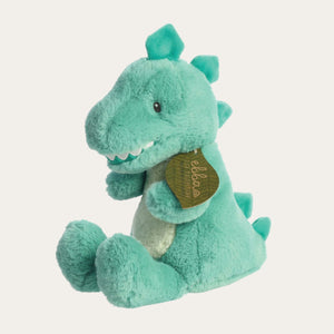 Sustainable eco friendly soft cuddly green dragon toy 'ryker rex'.