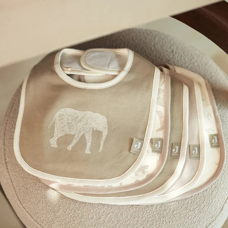 Waterproof Bandana Bibs Savanna Animal Print (5pack) Bandana Bib.