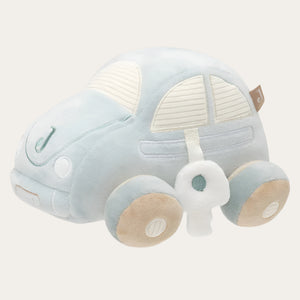 Close-up of crackle key and bell on Sea Green Car Toy