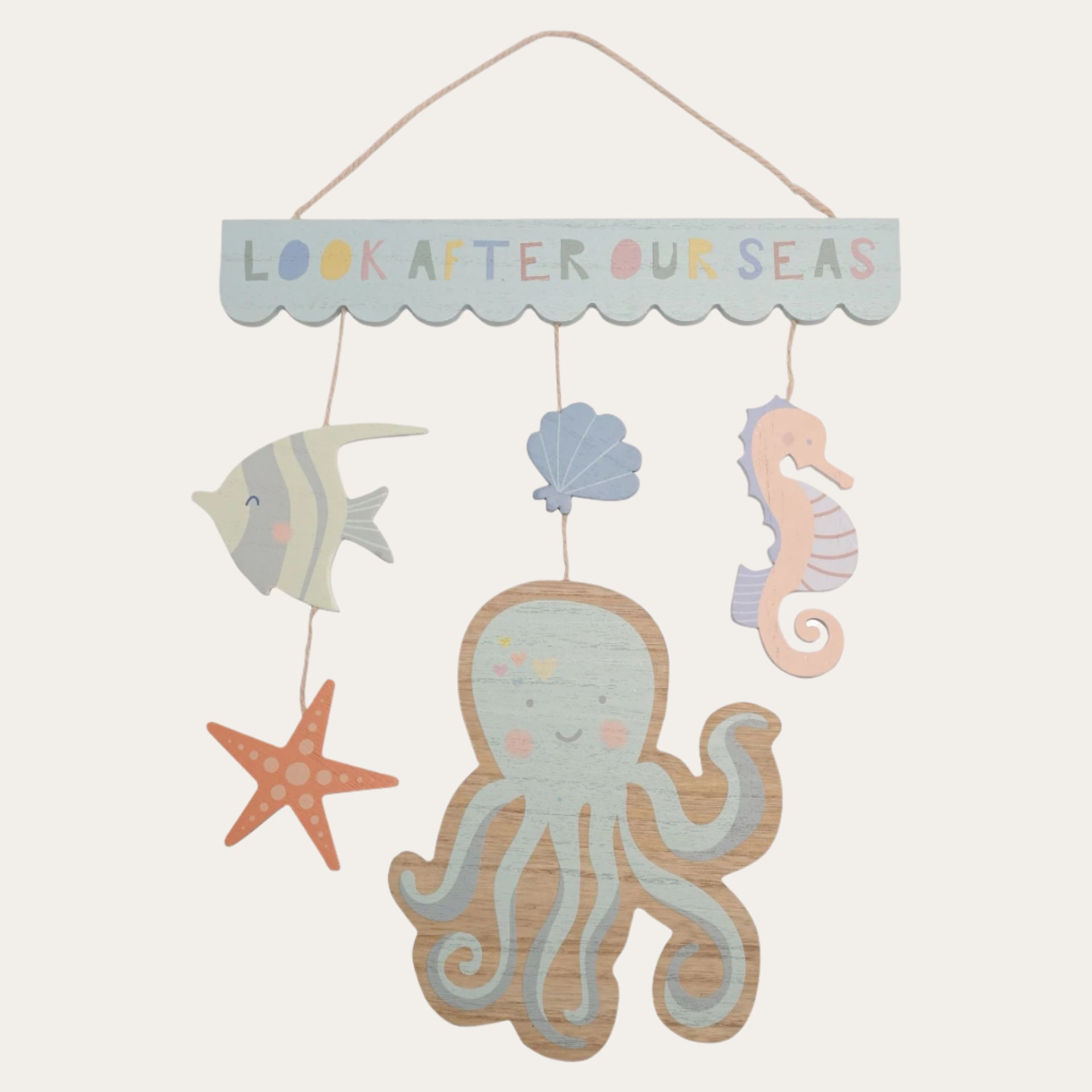 Hanging Sea Nursery Plaque Baby Plaque.