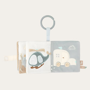 Sensory baby book with mirrors and textures