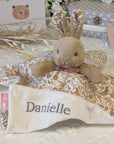 flopsy bunny comforter blanket with baby's name