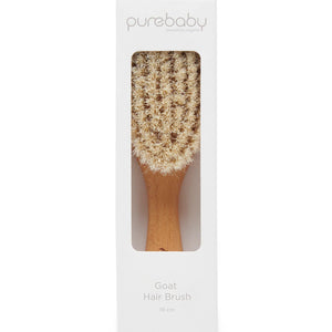 Soft natural goat hair brush for newborns
