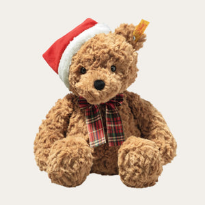Jimmy the Christmas Teddy Bear – 30cm Festive Plush Gift with Button in Ear Steiff Cuddly Toy