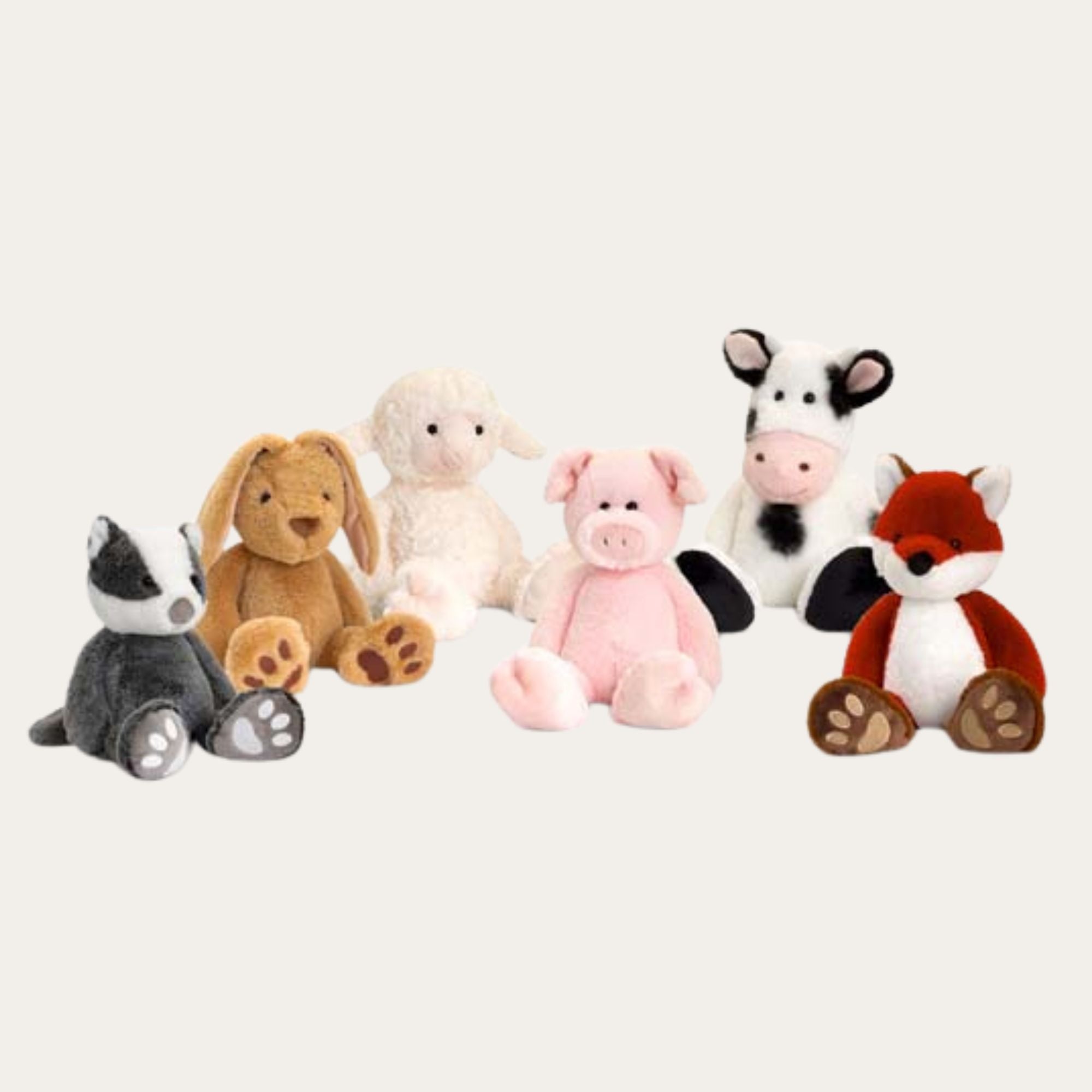 Love to Hug' 18cm Soft Farm Animals Eco-Friendly Cuddly Toys.