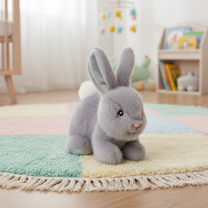 Sodt grey cuddly eco friendly soft toy