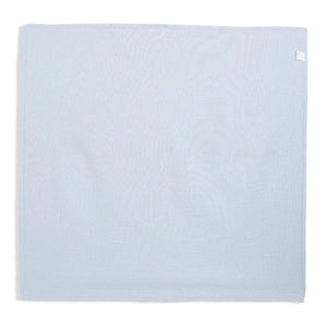 Solid blue baby cotton muslin swaddle with soft breathable fabric