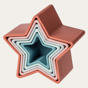 Star shaped stacking toy for toddlers
