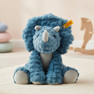 steiff Soft Cuddly Friends Dixi Triceratops Cuddly Toys.