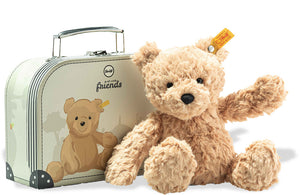 steiff Jimmy Teddy Bear in Suitcase Soft & Cuddly Plush Toy Cuddly Toys.