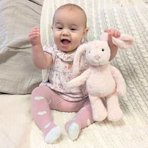 steiff Soft Cuddly Friends My First Hoppie PINK rabbit Cuddly Toys.