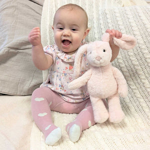 steiff Soft Cuddly Friends My First Hoppie PINK rabbit Cuddly Toys.