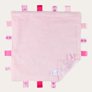 Pink Bunny embossed Baby Comforter