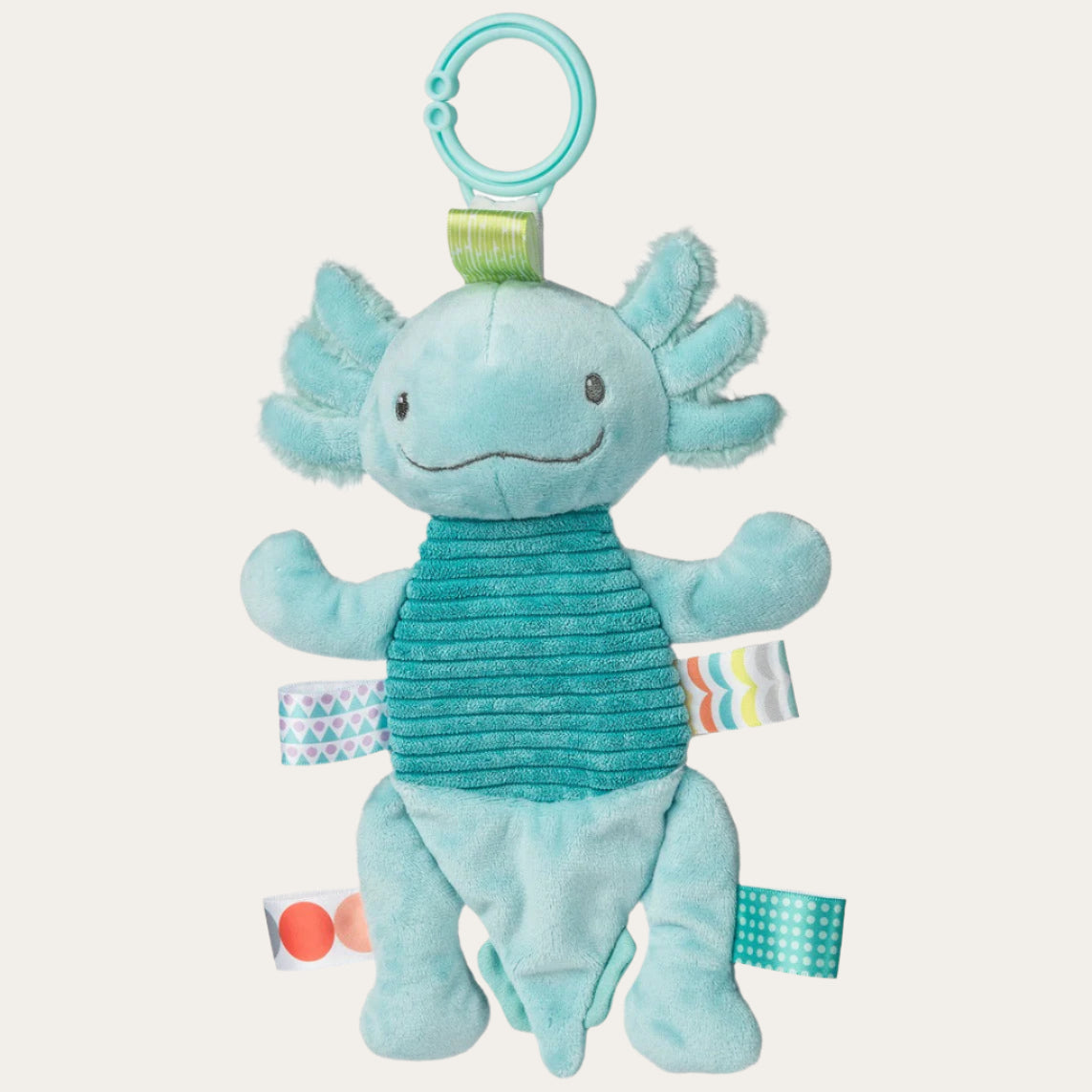 Taggies Blue Axolotl Crinkle by Mary Meyer Pram Toy.
