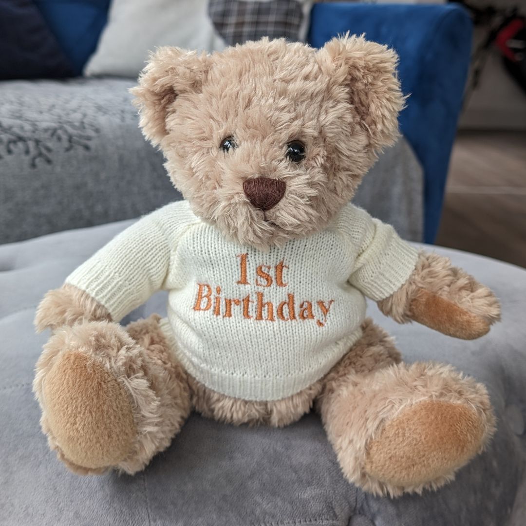 Happy 1st Birthday Teddy Bear Gift