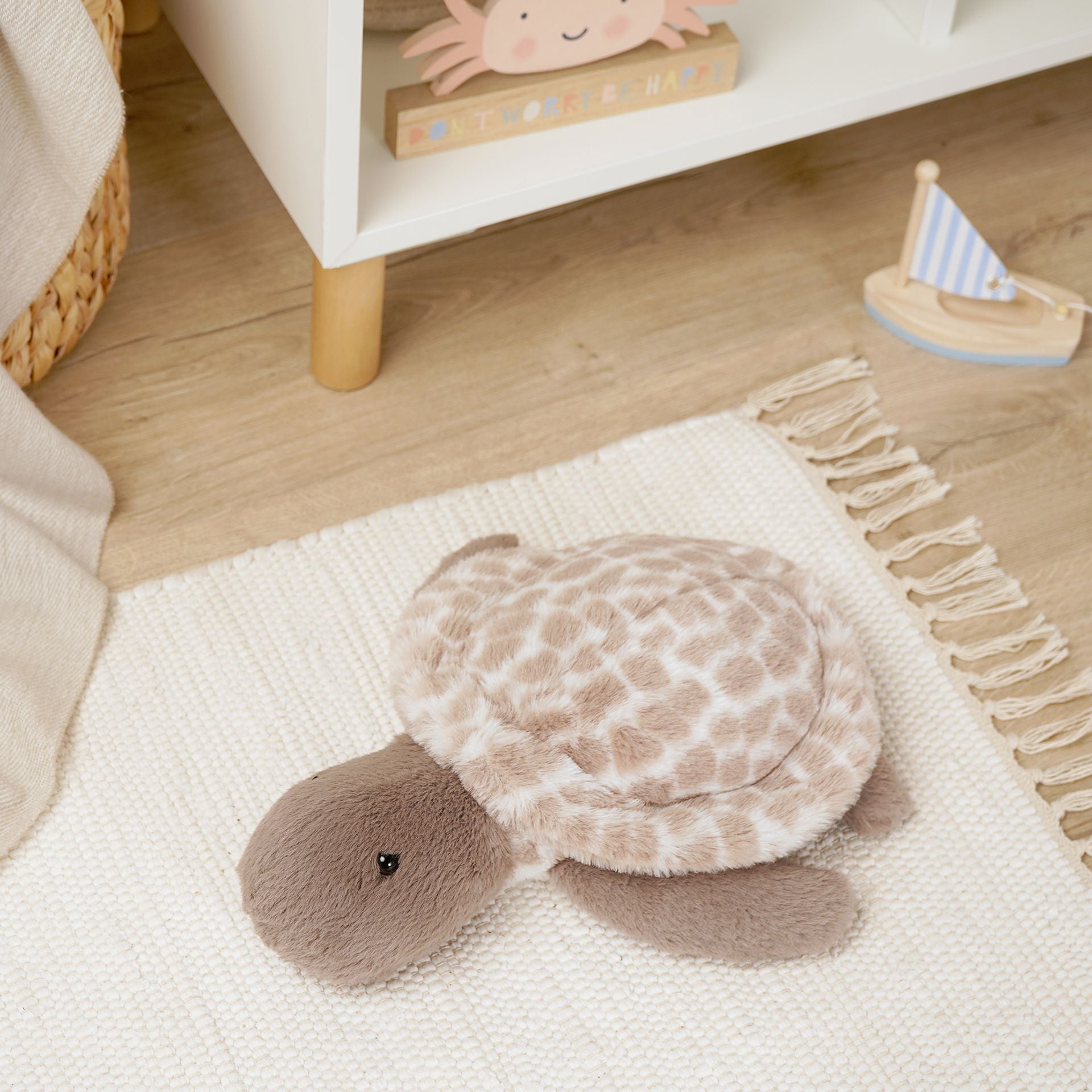 Toby the Plush Brown Turtle – Soft Baby Toy