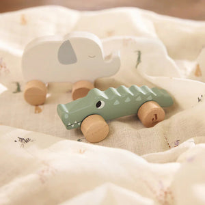 Minimalist wooden animal toy for modern nurseries â
