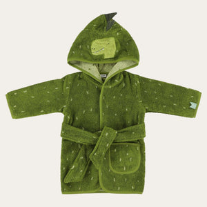Organic Bathrobe - Mr Dinosaur Age 1-2 Years Dressing Gown.