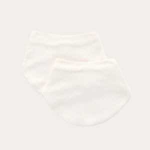 Vanilla Blossom baby dribble bibs 2 pack made from organic cotton