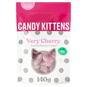 Vegan cherry sweets in gift bag
