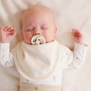 Wattle Bee organic cotton dribble bibs 2 pack for babies