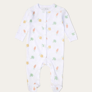 Gender-neutral baby gift – white all-in-one and accessories