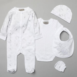 White Elephant 5 Piece Baby Clothing Set – Hello Little One