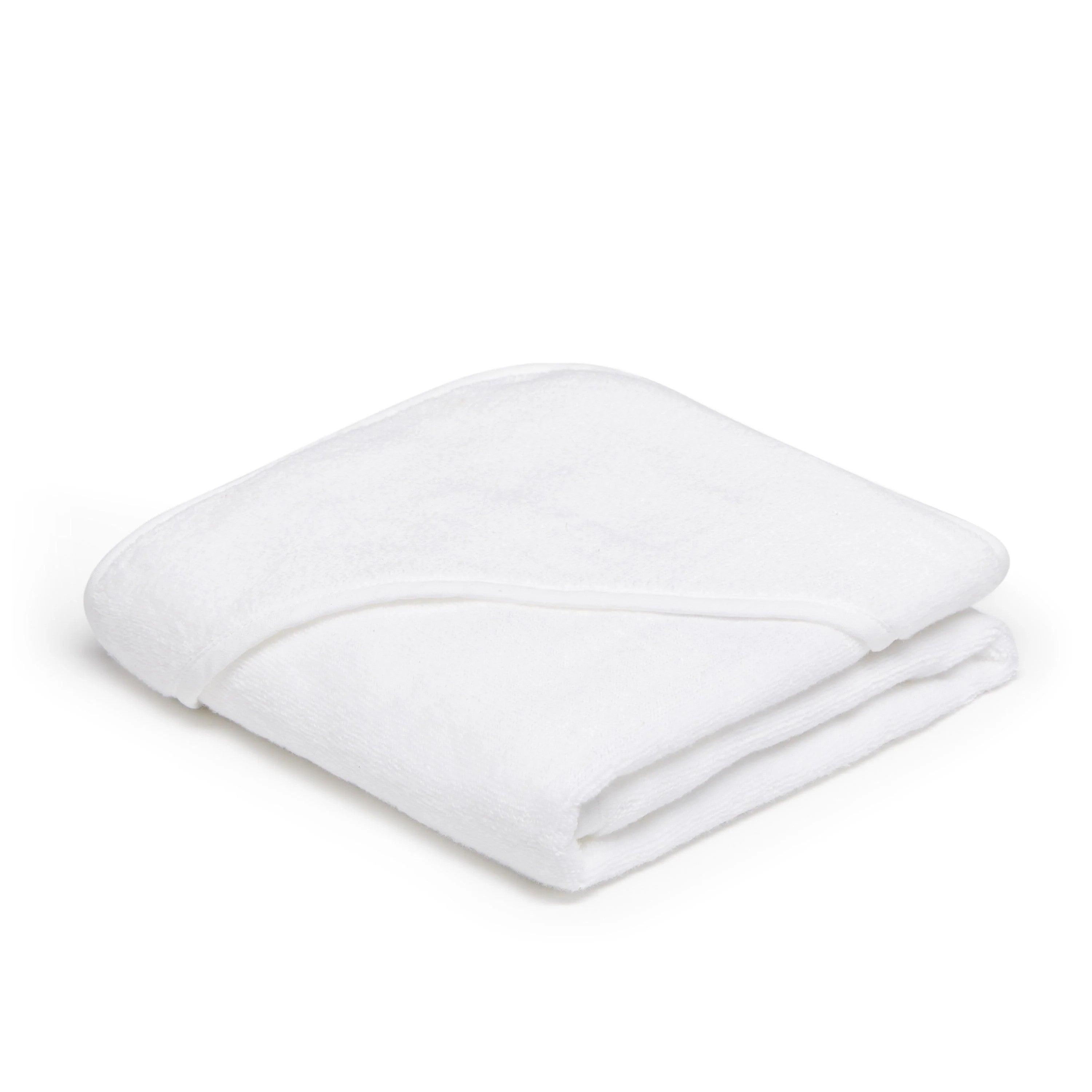 White hooded baby towel