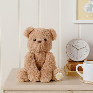 William the Plush Teddy Bear – Sitting Brown Soft Toy Gift for Baby | 22cm Cuddly Toy
