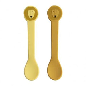 Silicone feeding spoon 2-pack - Mr. Lion Baby Dining Set.