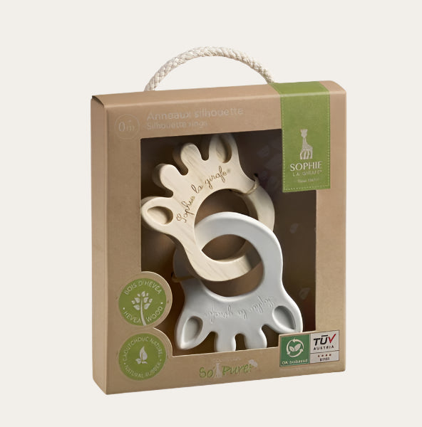 Sophie la girafe So 'Pure Silhouette Rings Teether.