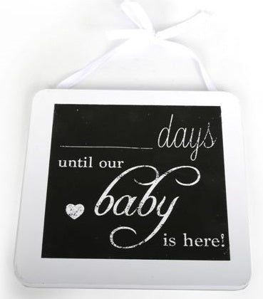 ‘Days Until Our Baby’ Count Down Plaque
