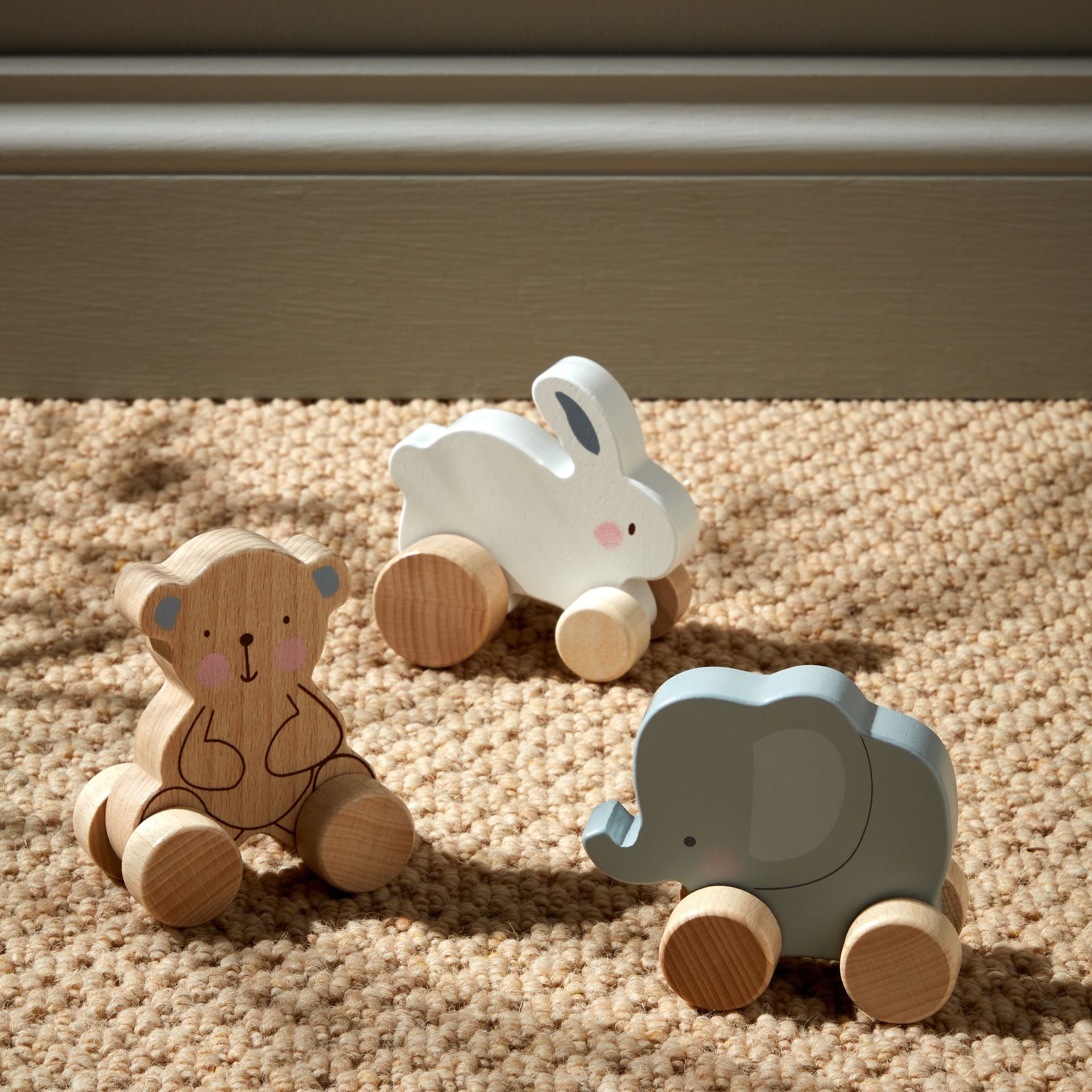 Wooden Push Toy by Bambino Wooden Toy.