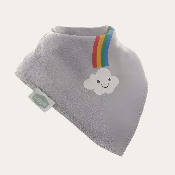 Bandana Dribble Bib 'Smiling Cloud' Bandana Bib.