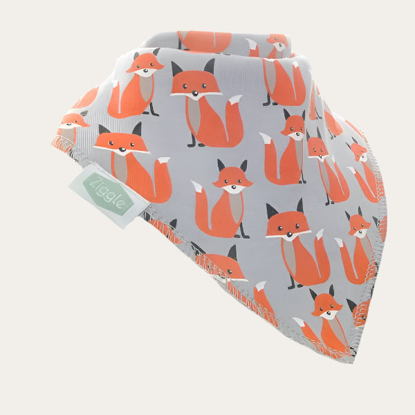 Dribble Bib 'Foxes' Bandana Bib.