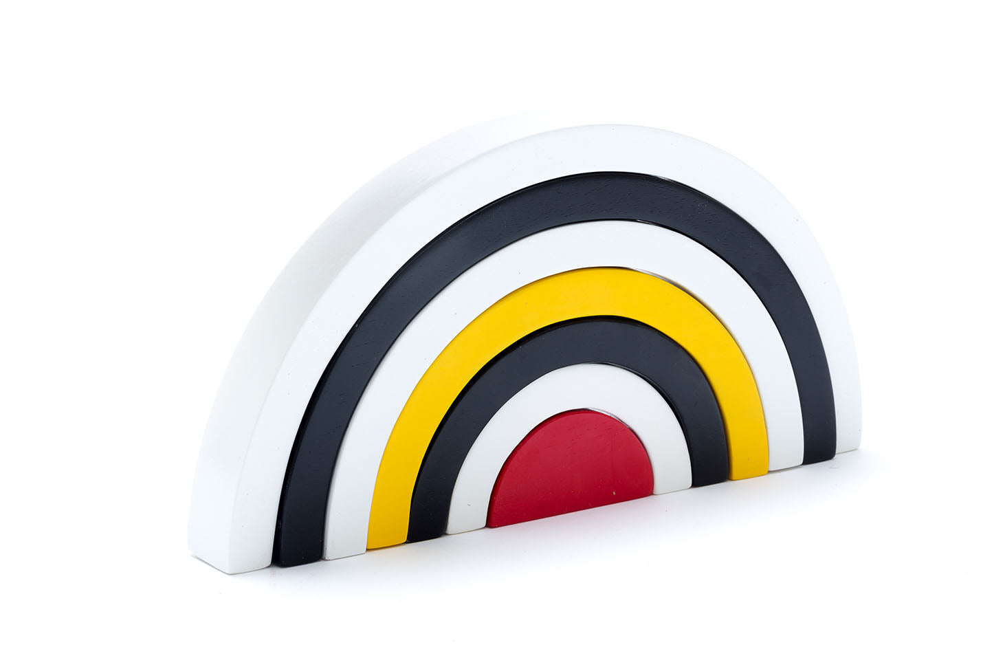 Black and White Fair Trade Wooden Rainbow Toy