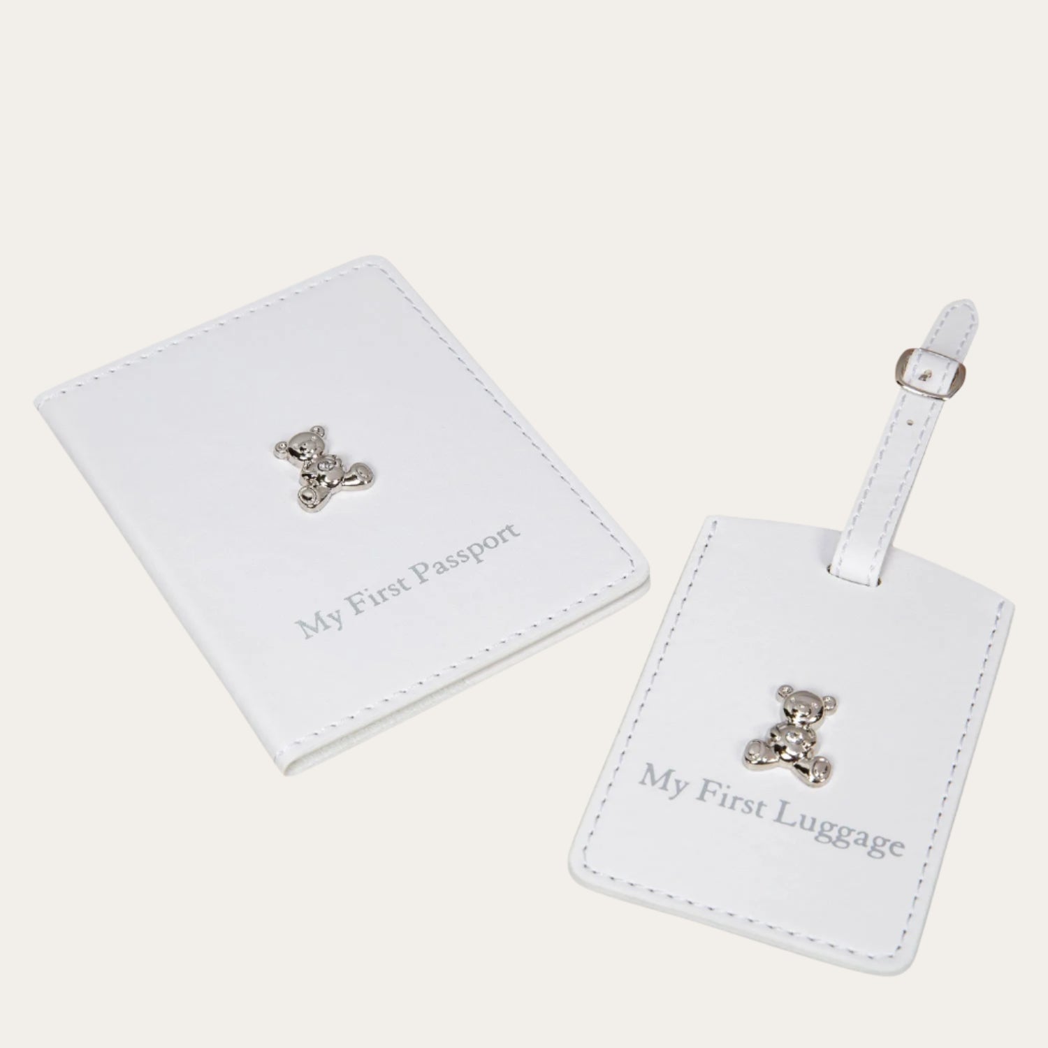 White Bambino My First Passport Holder & Luggage Tag Luggage Tags.