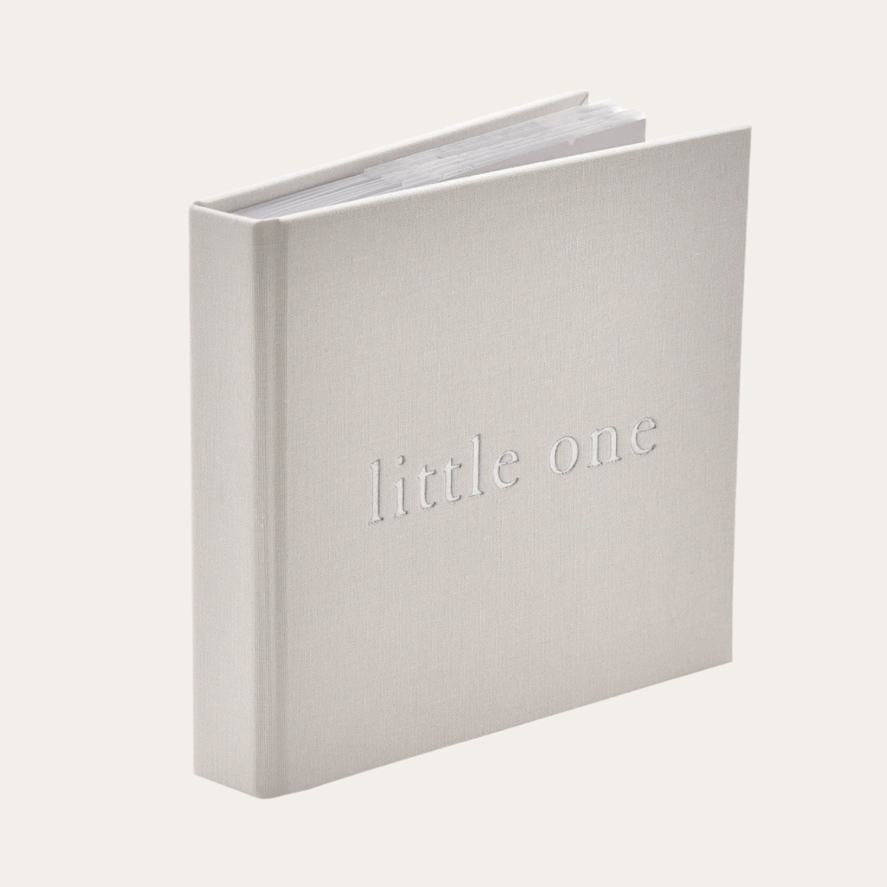 Little One' Linen record Book by Bambino Baby Journal.