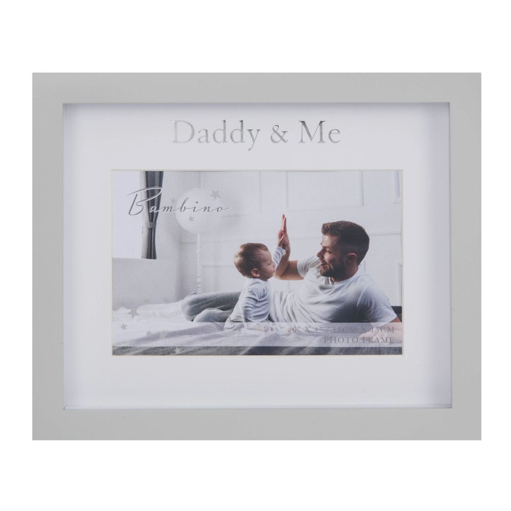 Bambino Daddy &amp; Me Frame 6&quot; x 4&quot; in Lidded Gift Box